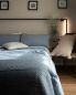 Preview: Bettdecke Bettüberwurf Blau